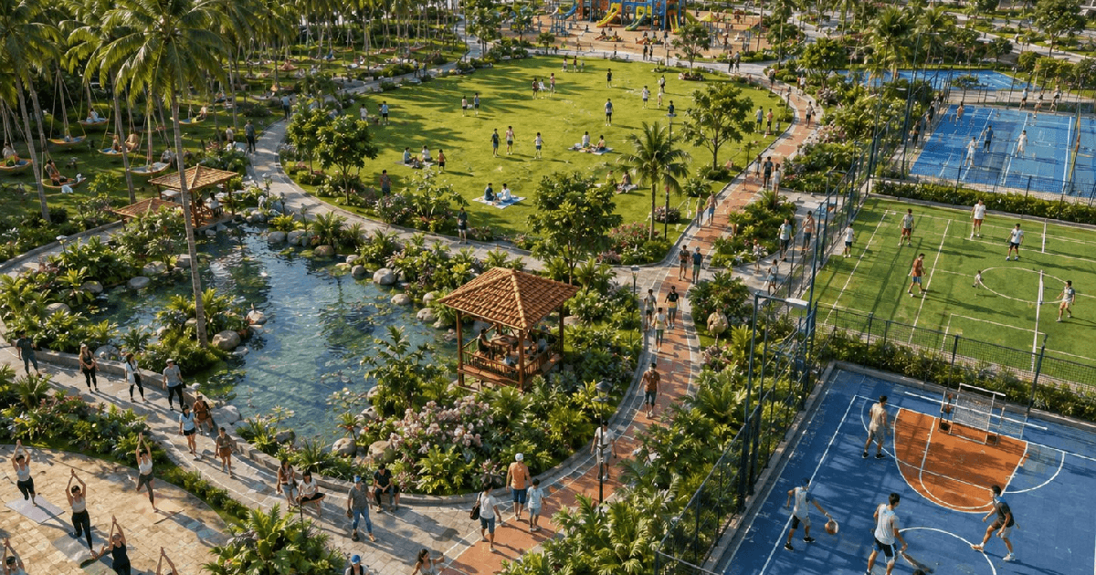 Ông Phạm Nhật Vượng đang cho xây "công viên sức khỏe" trong tổ hợp đô thị, nghỉ dưỡng bên vịnh Di sản: Rộng 6,3ha, mô hình như ở với Nhật Bản, Singapore, Trung Quốc