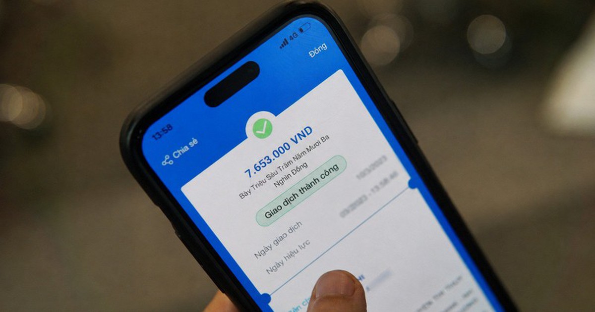 Chuyển khoản thành công 7.653.000 đồng từ tài khoản Sacombank sang tài khoản MB Bank 0339285369, chị Sơn Thị Thu Trúc phải trình báo công an
