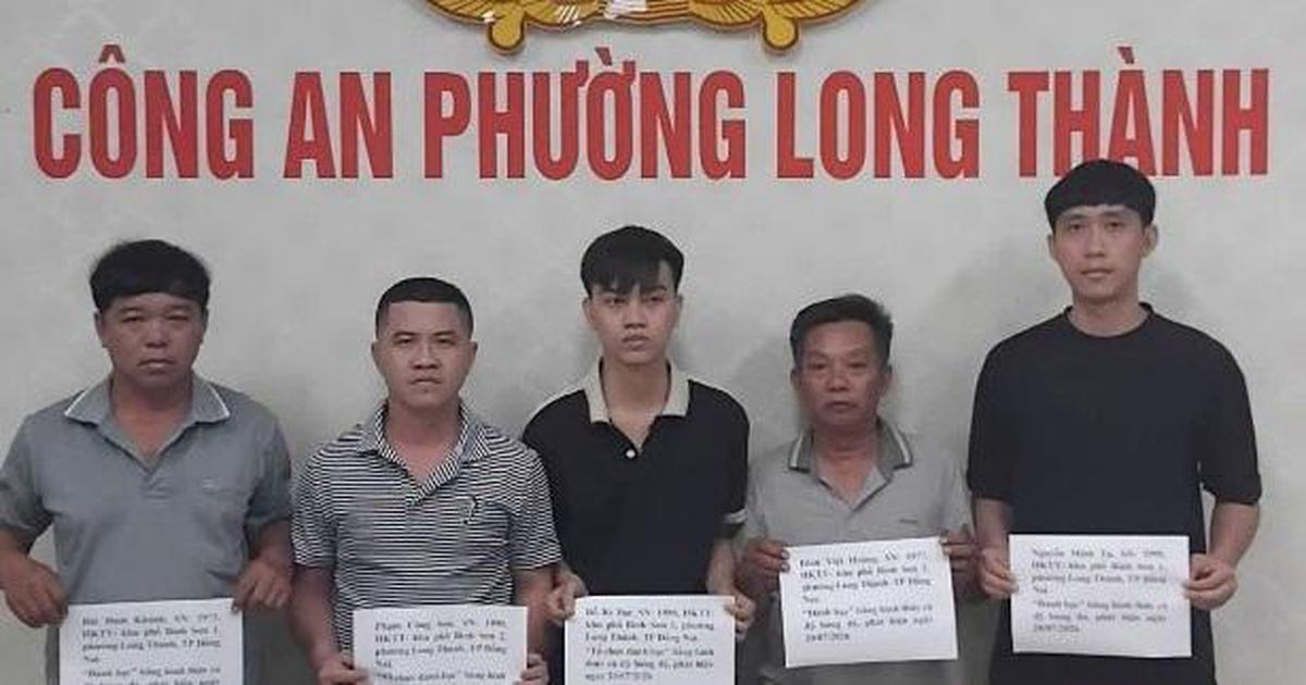 Điều tra giao dịch số tiền 97,8 triệu đồng, công an tạm giữ Bùi Đình Khánh SN 1973 và 4 đối tượng