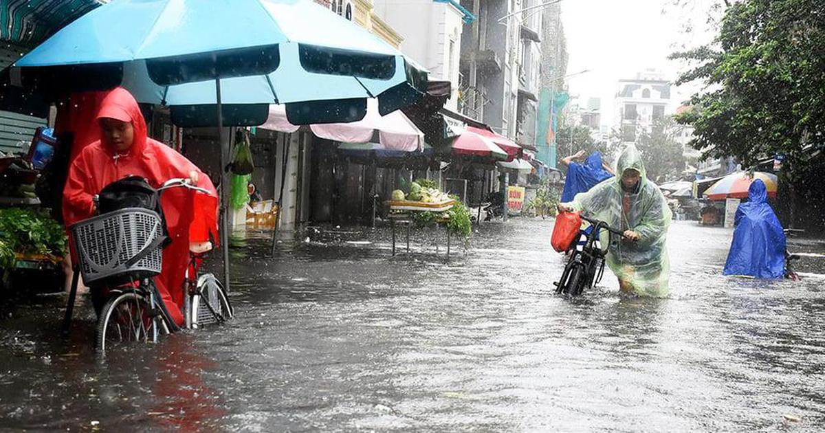 Miền Bắc và Bắc Trung Bộ hứng đợt mưa rất to, trọng tâm ở 10 tỉnh thành