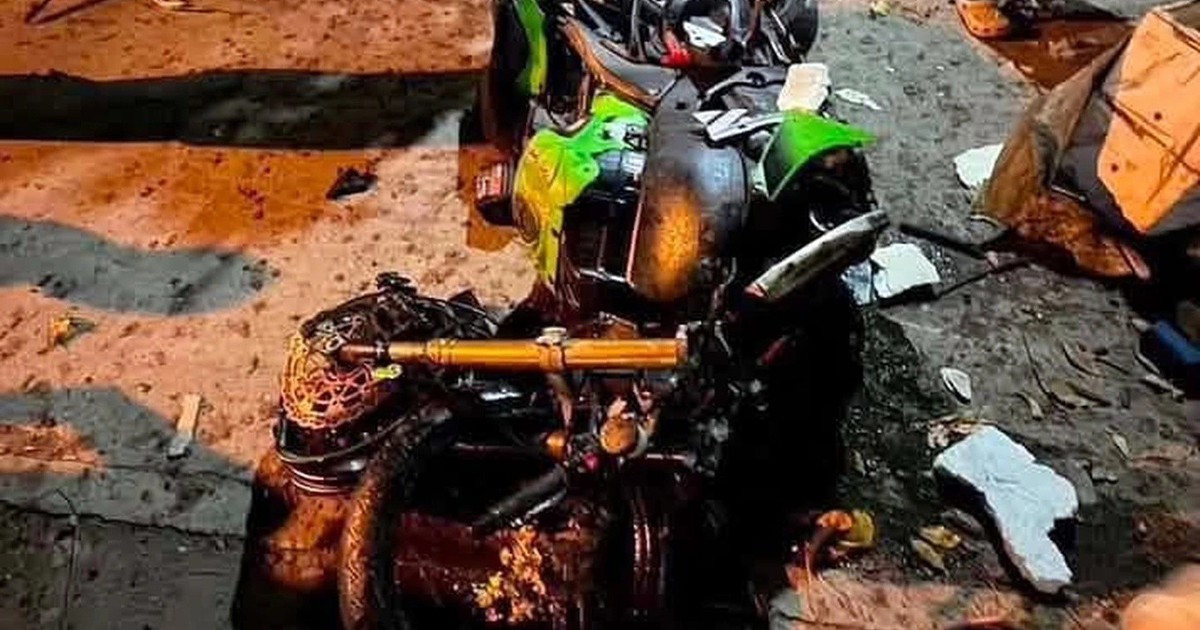Biker “Út Lụi” tử nạn khi đang chạy xe phân khối lớn ở Nha Trang, chiếc Kawasaki hư hỏng nghiêm trọng