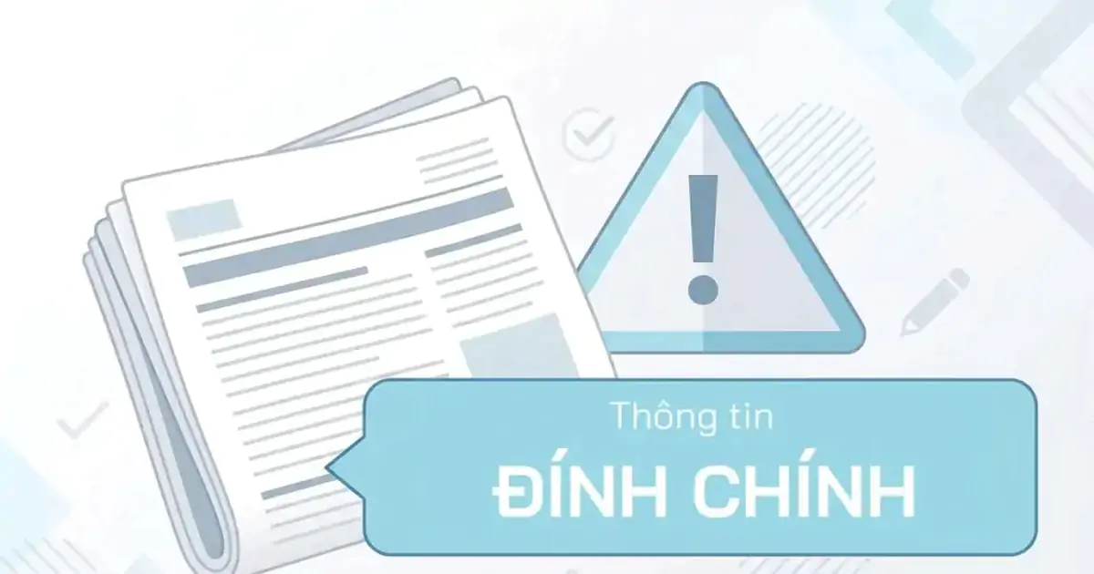 Thông tin cải chính, xin lỗi