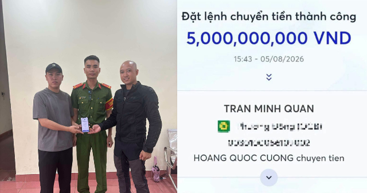 Nam thanh niên SN 2001 nhận 12 lần chuyển khoản tổng 5 tỷ đồng lúc 16h chiều: Công an hỗ trợ hoàn trả cho người gửi
