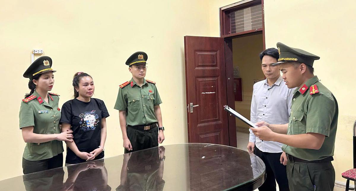 Thi hành lệnh bắt tạm giam Hà Thị Thu Hiền SN 1992