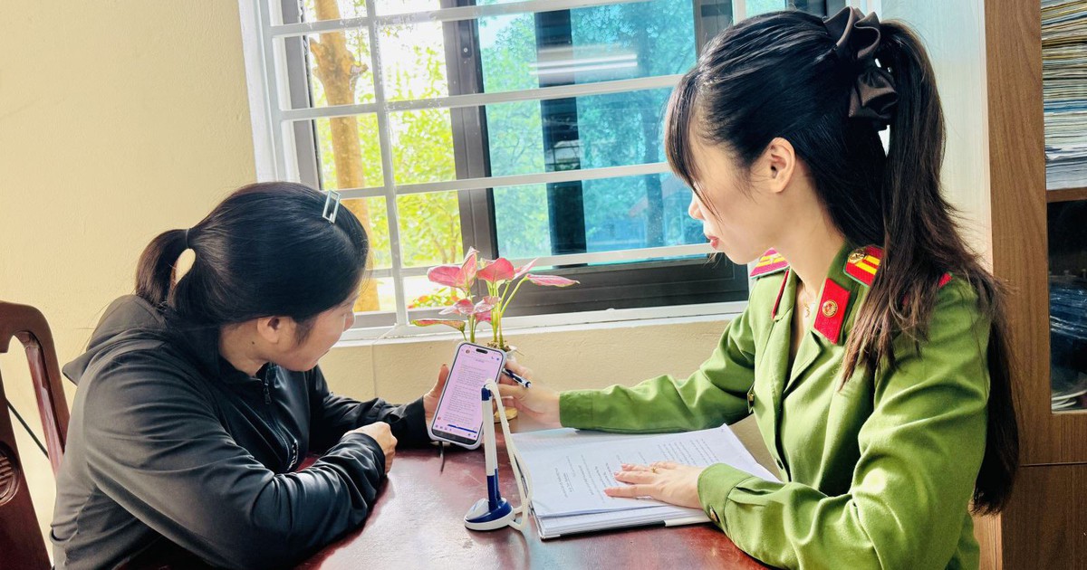 Điều tra các giao dịch chuyển khoản từ 299.000 đến 599.000 đồng: Công an mời Nguyễn Thị T. SN 1980 đến trụ sở làm việc
