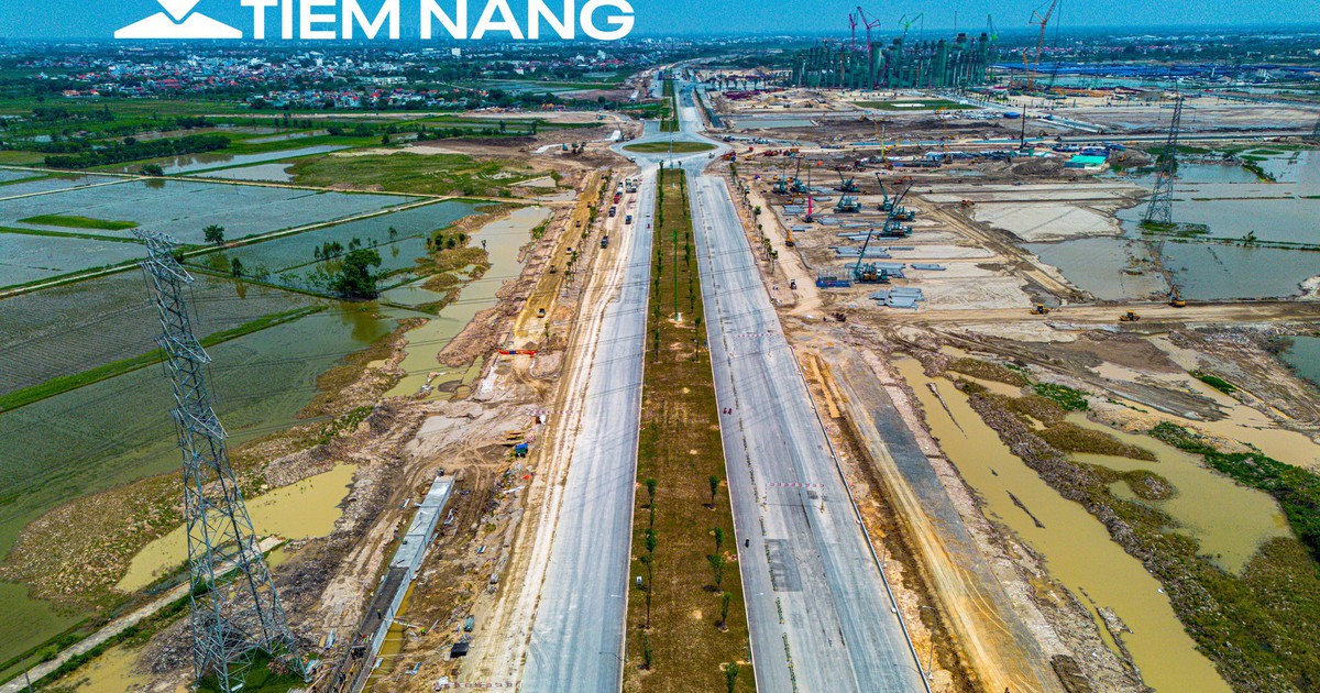 Toàn cảnh đại lộ rộng gần gấp 3 lần đường băng sân bay, chạy xuyên siêu dự án 925.000 tỷ đồng, kết nối trực tiếp tới sân vận động 135.000 chỗ lớn nhất thế giới của Vingroup