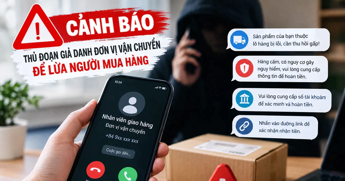 Xuất hiện thủ đoạn lừa đảo mới: "Báo thu hồi gấp đơn hàng lỗi, hàng cấm để hoàn tiền"