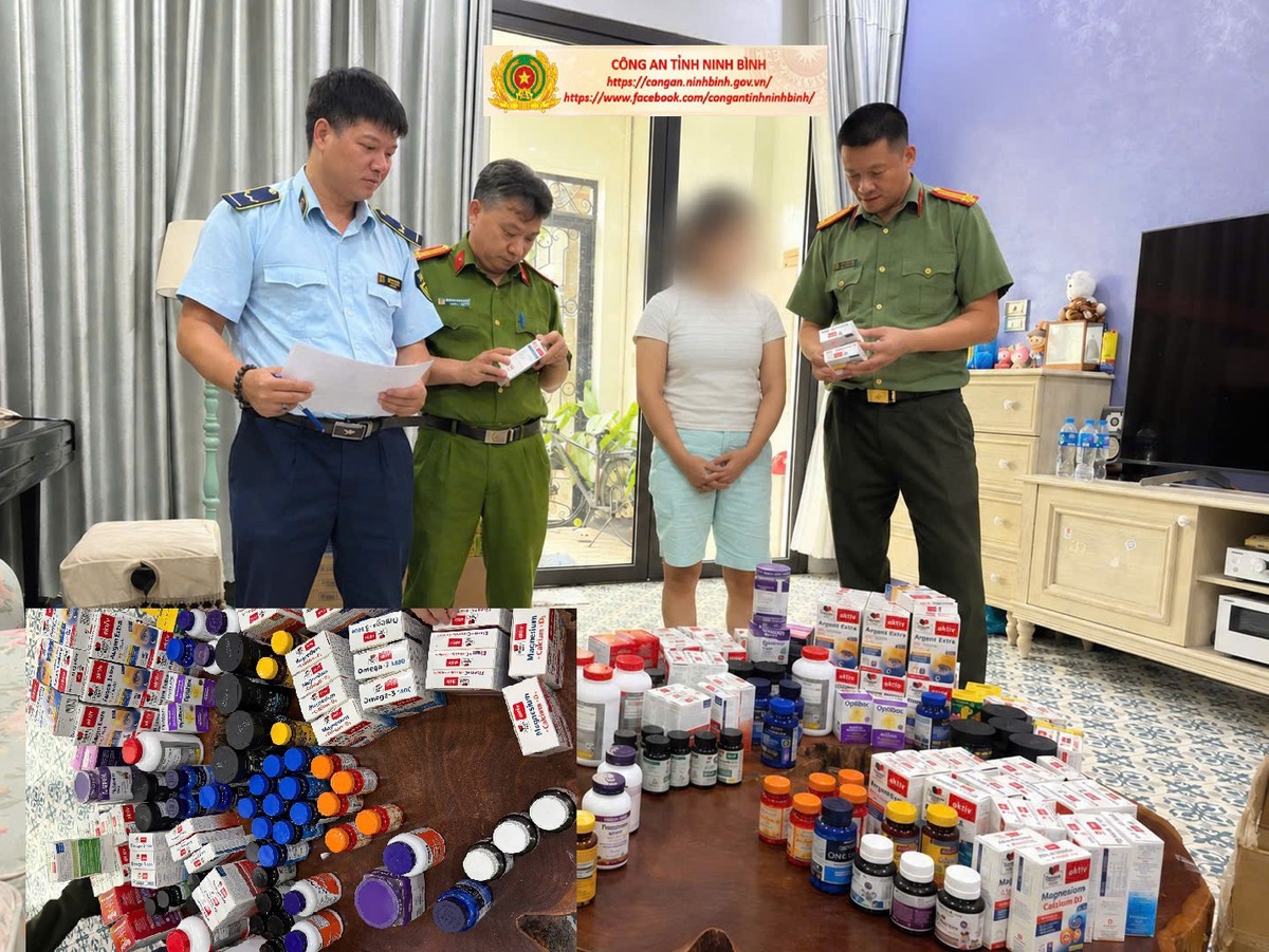 Kiểm tra hộ kinh doanh ở Ninh Bình, phát hiện 162 hộp thực phẩm chức năng với hơn 30 loại sản phẩm