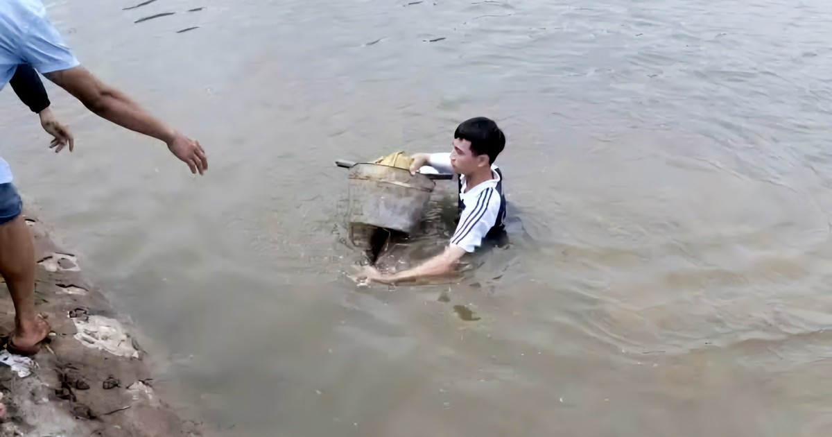 Nam sinh lớp 11 dũng cảm lao xuống sông cứu hai em nhỏ