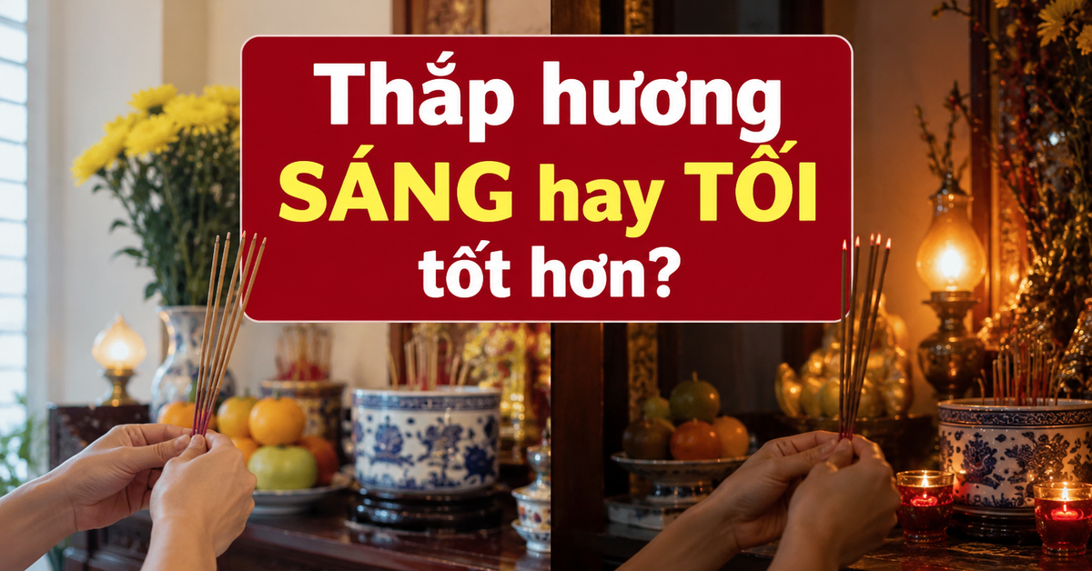 Thắp hương SÁNG hay TỐI tốt hơn?