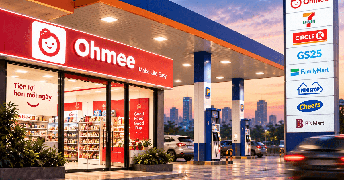Tiến vào gần 3.000 trạm xăng Petrolimex, Ohmee ...