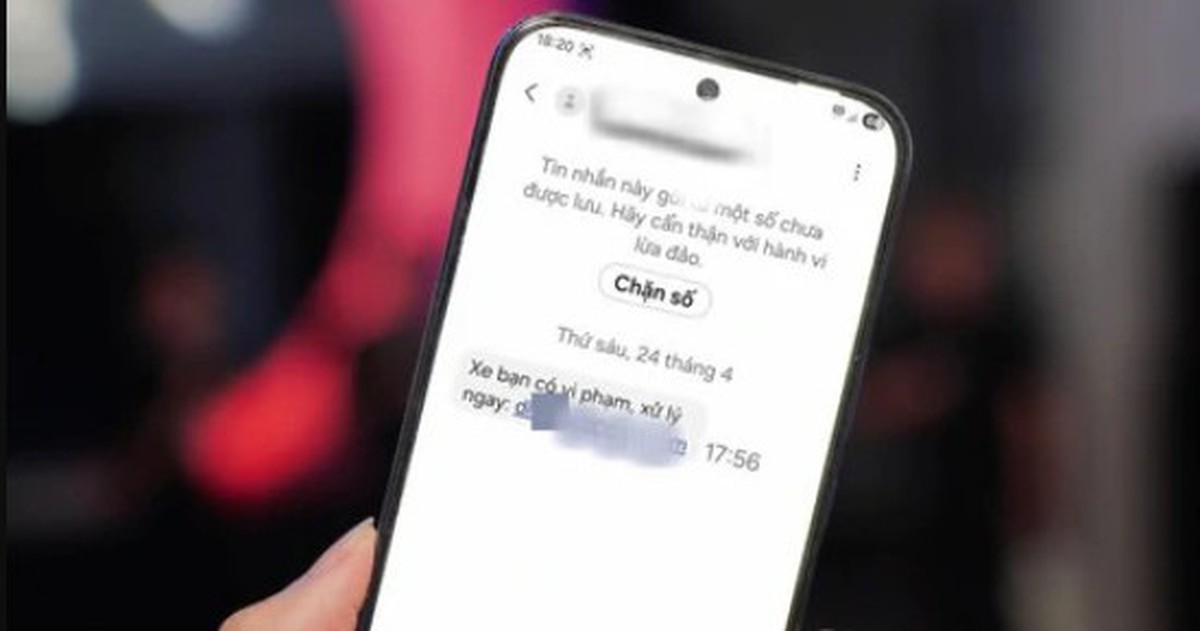 Thông báo quan trọng tới tất cả người dân nhận tin nhắn "báo nộp phạt nguội”