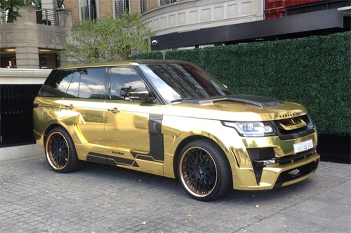Lóa mắt trước chiếc Range Rover dát vàng của tỷ phú Arab
