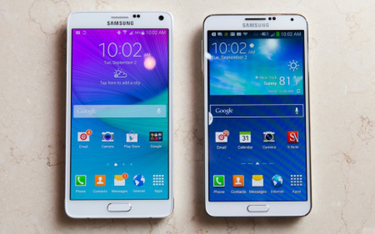 Sử dụng các tính năng của Note 4 ngày trên Galaxy Note 2