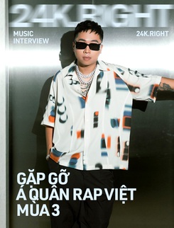 24k.Right: &quot;3 năm trước không mua nổi 1 cái bánh mì, 3 năm sau bị đồn mua giải Rap Việt, vậy là thành công&quot;