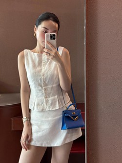 Lê Hà Trúc mặc đồ màu trung tính đẹp quá đáng: Vừa trẻ vừa sang, không điểm nào chê