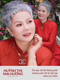 54 tuổi quyết định dừng nhuộm tóc, chị Hương nhận ra một điều phụ nữ trẻ chưa hiểu