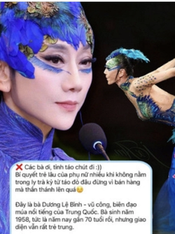 Cư dân mạng rần rần xin đừng bắt táo đỏ, kỷ tử "gánh nghiệp" cho nhan sắc nghệ sĩ múa Dương Lệ Bình trẻ mãi không già ở tuổi U70