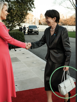 Có lẽ nào nữ Thủ tướng Nhật Bản "săn" túi cũ giá chưa tới 1 triệu, còn đeo rất sang tới thăm Nhà Trắng?