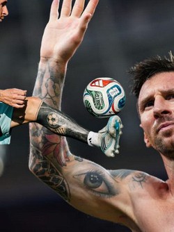 Loạt hình xăm của Messi: Mỗi nét mực mỗi chương cuộc đời, một lá bài may mắn yểm trên ống đồng
