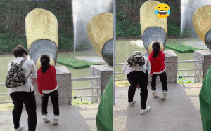 Trò chơi bá đạo ở một công viên nước Trung Quốc: Chỉ cần đứng la làng cũng thu về 40 triệu views, dân mạng xem xong đều “cười sảng”