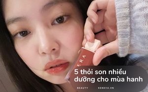 5 thỏi son nhiều dưỡng màu chuẩn mùa đông đẹp thôi rồi, diện lúc trời hanh là 