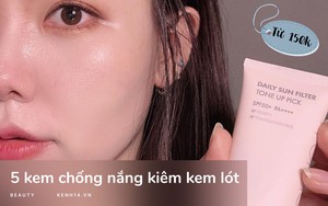 5 kem chống nắng ki&ecirc;m kem l&oacute;t hội chăm makeup chắc chắn sẽ ưng