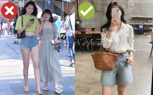 Muốn được khen sành điệu và có duyên, chị em hãy chọn quần shorts dáng rộng thay vì kiểu ngắn cũn bó chẽn thế này