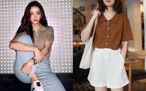 Jisoo lăng xê áo polo đơn giản nhưng diện lên cực hay ho, chị em nên vào học để cải tổ lại style