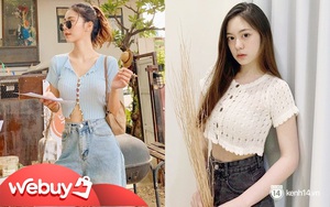 Hè này chị em chẳng thể làm ngơ với crop top cài khuy, vừa sexy lại vừa cute thế này cơ mà