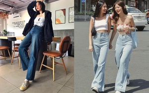 Quần jeans ống rộng giấu nhẹm chân to, mặc lên cao ráo hơn chục phân nàng nào còn chưa sắm là thiếu sót lớn rồi