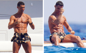 Ronaldo lộ cơ bụng chuẩn đét khi đi nghỉ dưỡng cùng bạn gái, chỉ gồng bắp tay cũng khiến các fan chết lặng