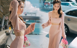 Ngọc Trinh diện nguyên set dệt kim xinh và sexy quá, các nàng học theo chắc chắn style 