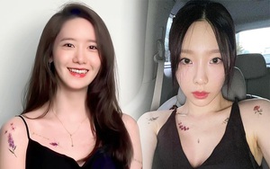 Ngại xăm trổ mà vẫn muốn sành điệu, các nàng học ngay Yoona - Taeyeon diện hình xăm dán nhỏ xinh tinh tế