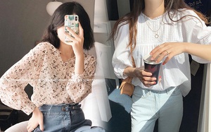 Mùa Thu đến là nhất định phải sắm áo blouse dài tay, nàng nào diện lên cũng xinh 