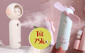 Trời hanh khô da vẫn mướt mát nhờ máy xịt khoáng cầm tay từ 75k