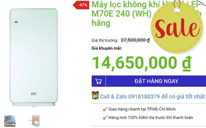 6 máy lọc không khí đang sale tới 70% tội gì không mua