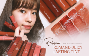 Son Rom&nd Juicy Lasting Tint: Màu đẹp, chất ổn, giá yêu nhưng vẫn phải trừ nhẹ 1 điểm