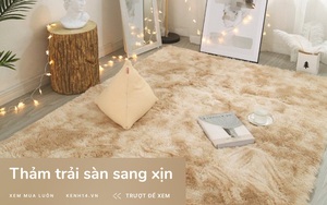 Sắm thảm trải s&agrave;n từ 350k để ph&ograve;ng kh&aacute;ch, ph&ograve;ng ngủ th&ecirc;m sang xịn mịn
