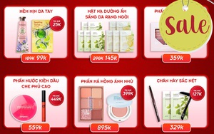 Hóng deal mỹ phẩm chính hãng 12/12: Mặt nạ giấy chỉ 14k, kem chống nắng mua 1 tặng 1