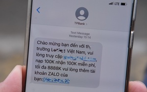 Giả mạo TPBank nhắn tin quảng bá cá cược