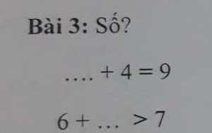 Cô gái nhờ dân mạng giải hộ bài Toán lớp 1 của em trai, tưởng nhắm mắt giải vèo ai ngờ khó quá chừng