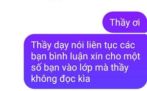 Trò vào học online trễ bị giáo viên đánh vắng, năn nỉ thì nhận về dòng tin nhắn cực phũ từ thầy