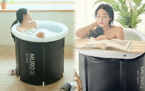Nh&agrave; kh&ocirc;ng c&oacute; bồn tắm xịn th&igrave; ta mua bồn tắm bơm hơi: Chỉ từ 550k, d&ugrave;ng hơi 
