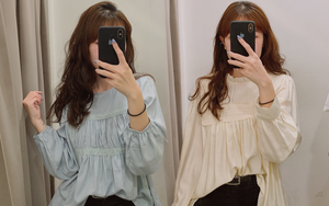 Nghe bảo Hà Nội sắp nắng ấm, mình đã ghé các shop tìm áo blouse bánh bèo 