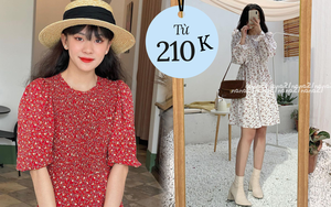 Loạt váy hoa giá rẻ cực xinh các shop mới về, chỉ từ 200k là tậu được rồi chị em ơi!