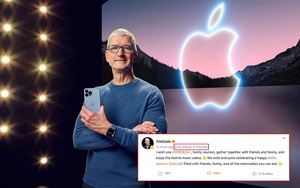 Tim Cook đăng bài chúc mừng Trung thu, nhưng vô tình để lộ dòng iPhone cũ đang dùng khiến netizen được dịp tha hồ 