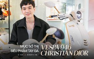 Ngắm cận cảnh xe Vespa 946 Christian Dior: Có gì đặc biệt mà giá lên tới 700 triệu đồng và khiến hội nhà giàu mê mẩn?
