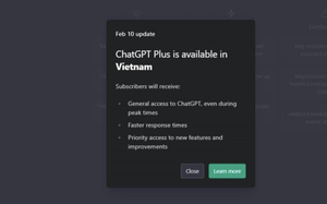 ChatGPT đã có mặt tại Việt Nam