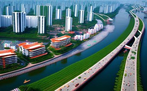 Hình ảnh thành phố Hải Phòng vào năm 2100 theo tưởng tượng của ChatGPT
